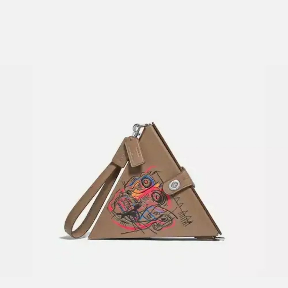 Coach X Jean Michel Basquiat TRIANGLE BAG 24 Runway Style 7039 LIMITED - New